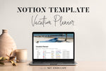 Load image into Gallery viewer, NotionTemplateVacationPlannerSkyAngelCafe
