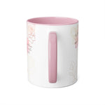 Load image into Gallery viewer, She_Is_Strong_-_Proverbs_31_25_Pink_Back_Accent_Mugs_11oz_-_Sky_Angel_Cafe
